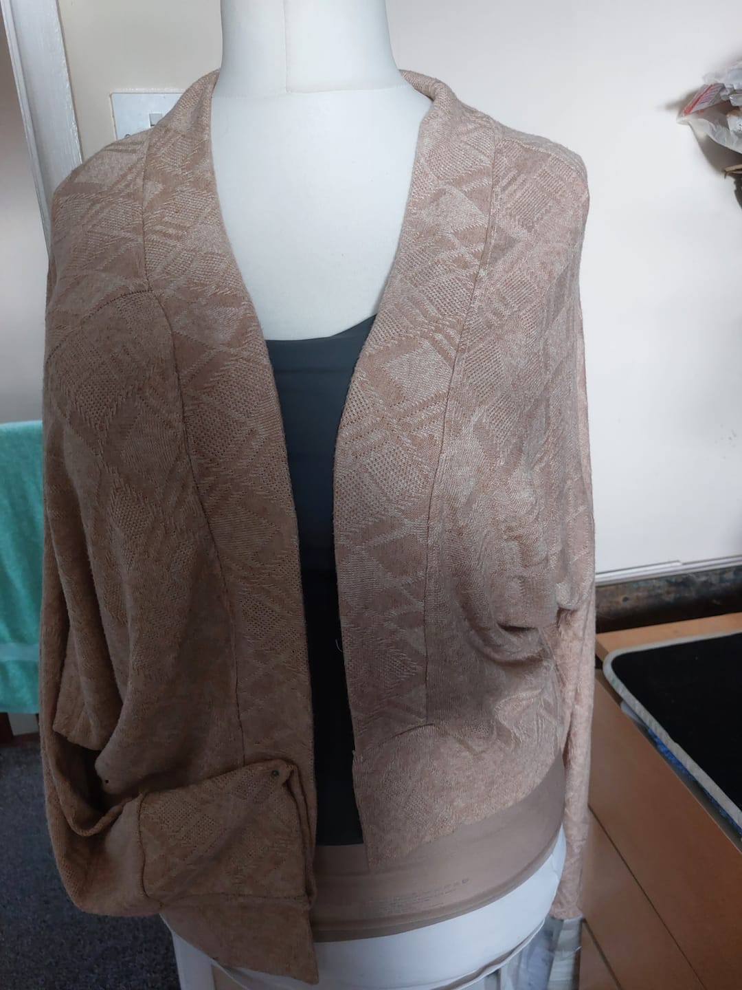Customer photo review of Soft Melange Jacquard Knit Fabric