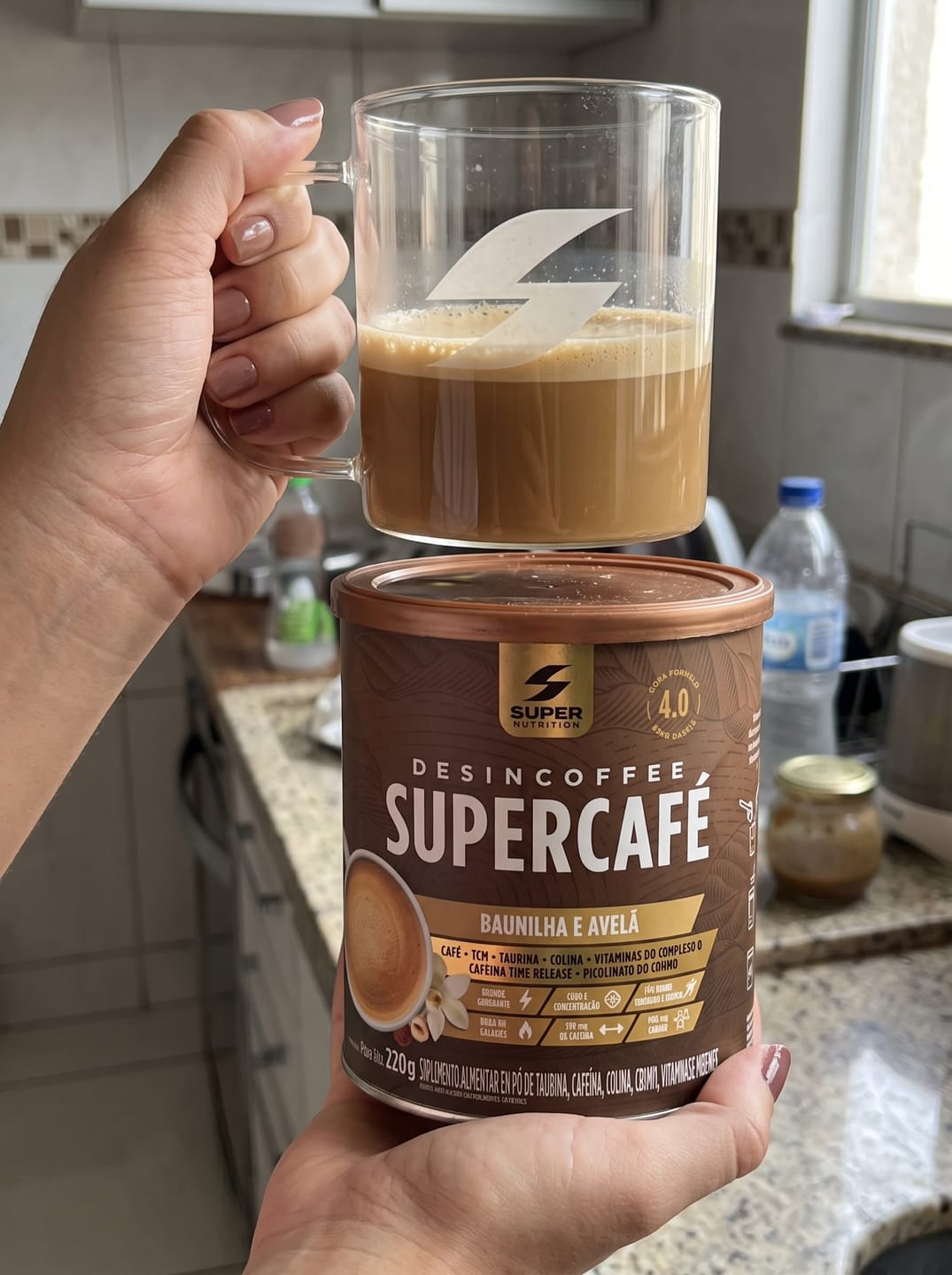 Customer photo review of Supercafé Baunilha com Avelã