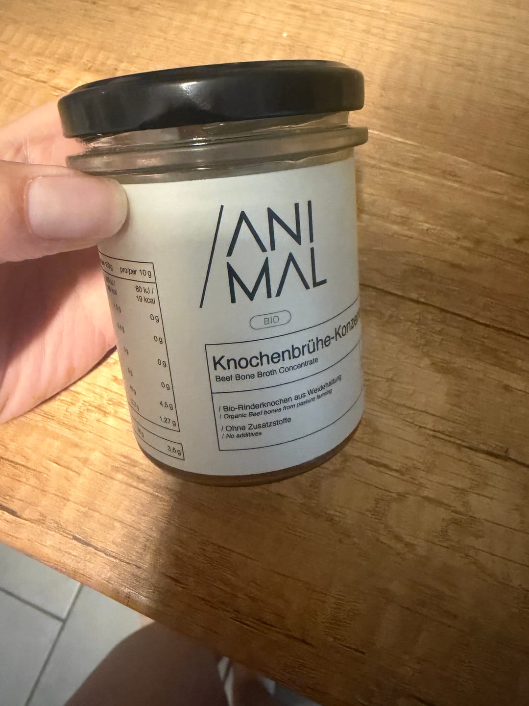 Customer photo review of Bio Knochenbrühe Konzentrat 220g – vom Weiderind, ohne Zusätze