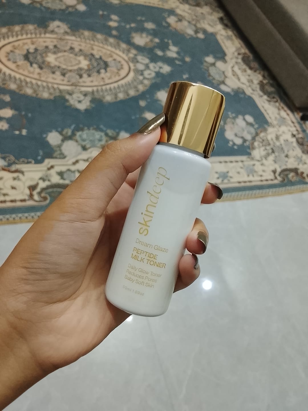 Customer photo review of DREAM GLAZE - Peptide Milk Toner