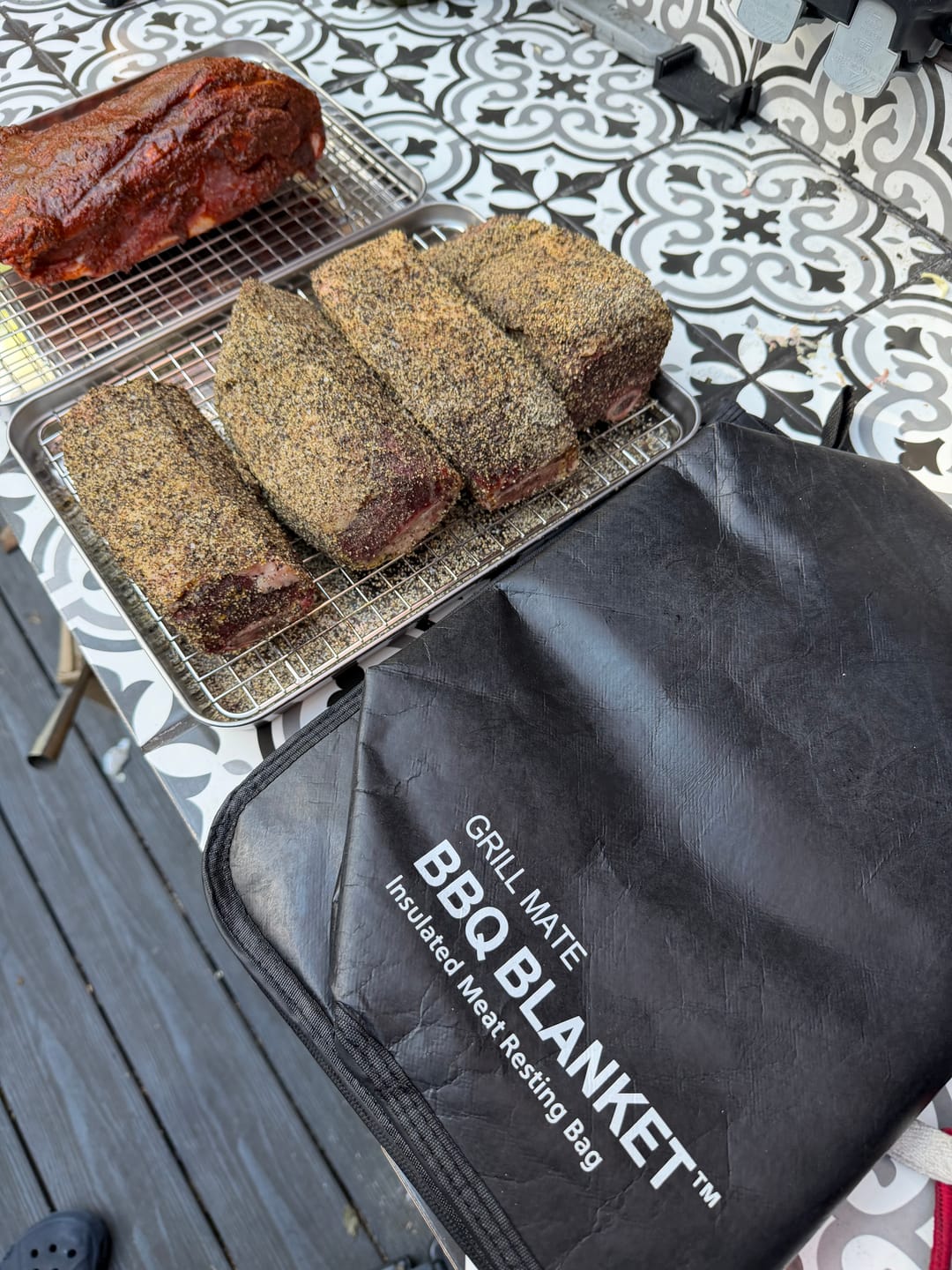 Customer photo review of GRILL MATE BBQ BLANKET