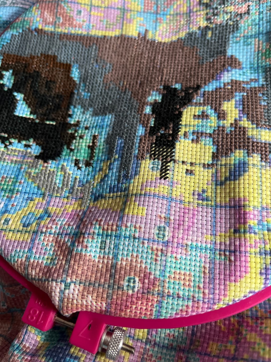 Customer photo review of Custom Cross Stitch Kit