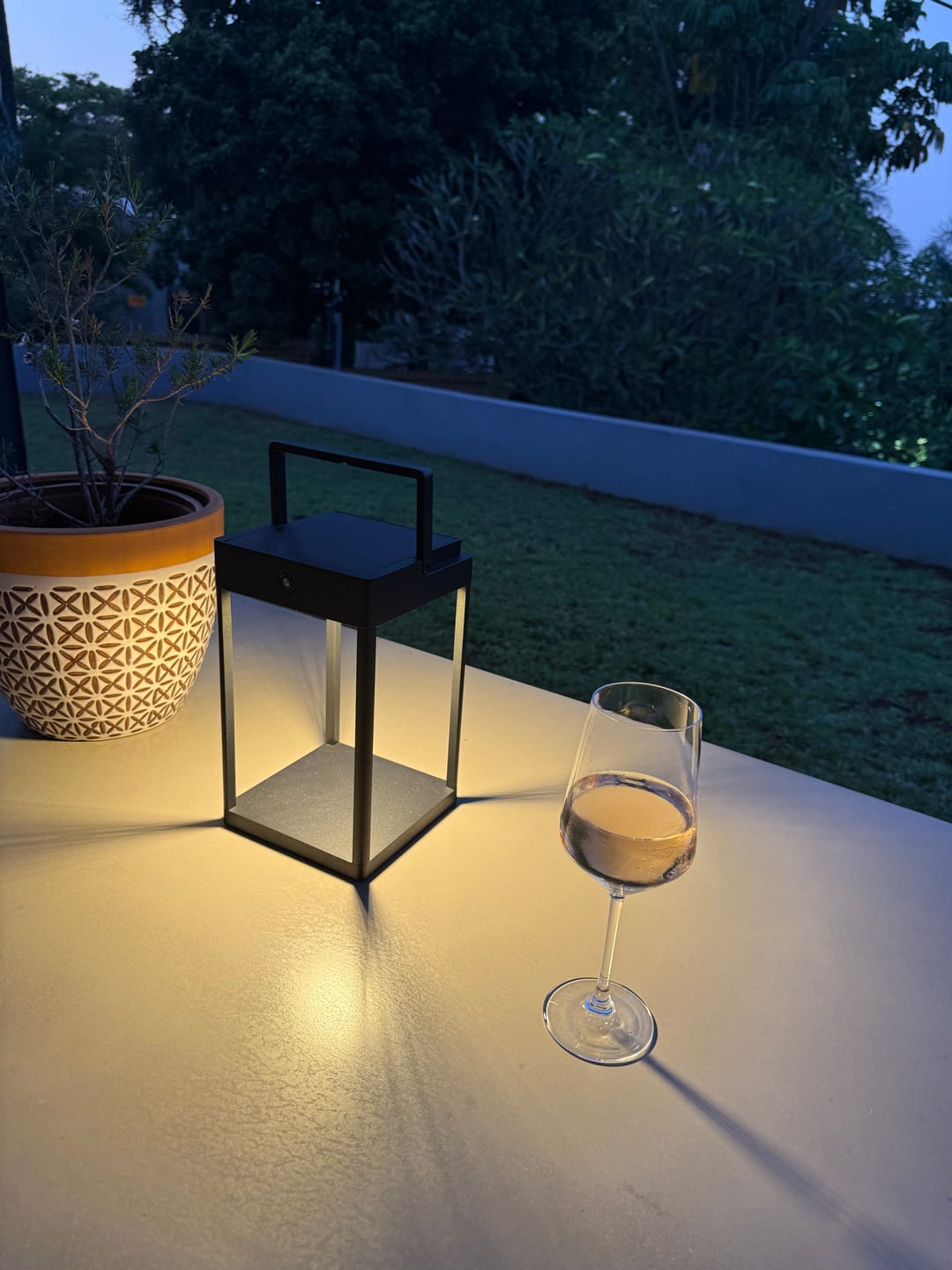 Customer photo review of Luxury Metal Solar Lantern
