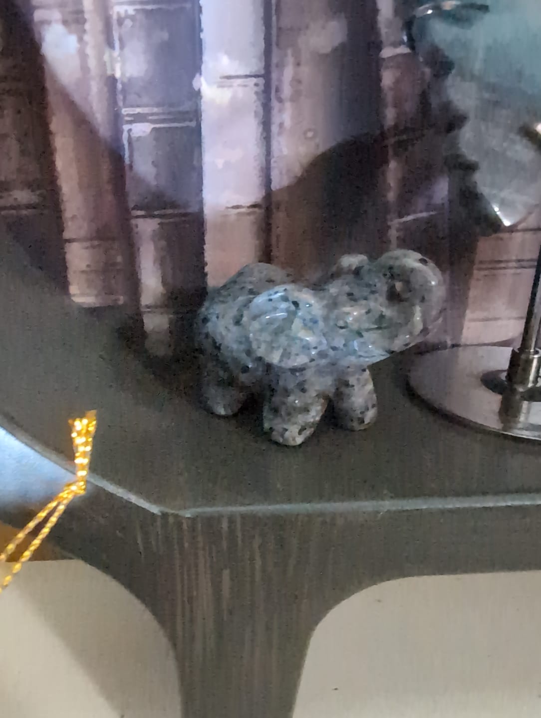 Customer photo review of Natural Crystal Yooperlite Elephant Carving