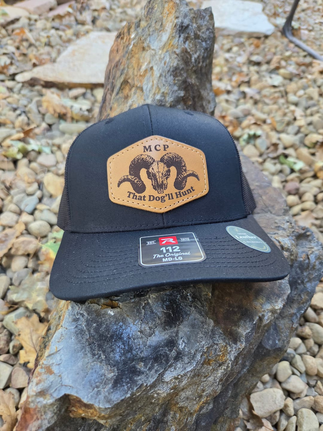Customer photo review of Richardson 112 Custom Leather Patch Hat