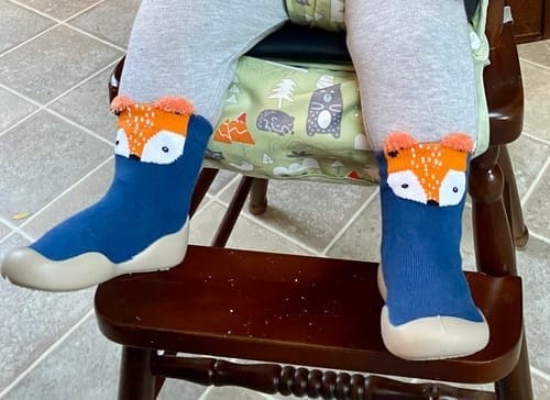 Customer photo review of Kinder Sockenschuhe | Rutschfeste Lauflernschuhe für Kleinkinder