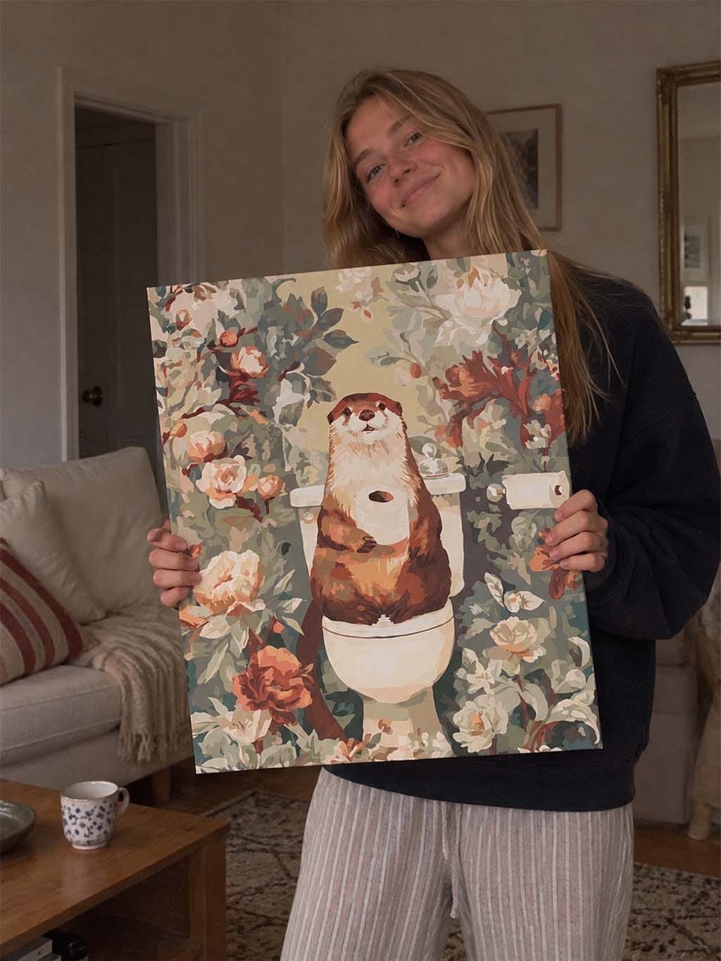 Customer photo review of Loutre sur un trône floral
