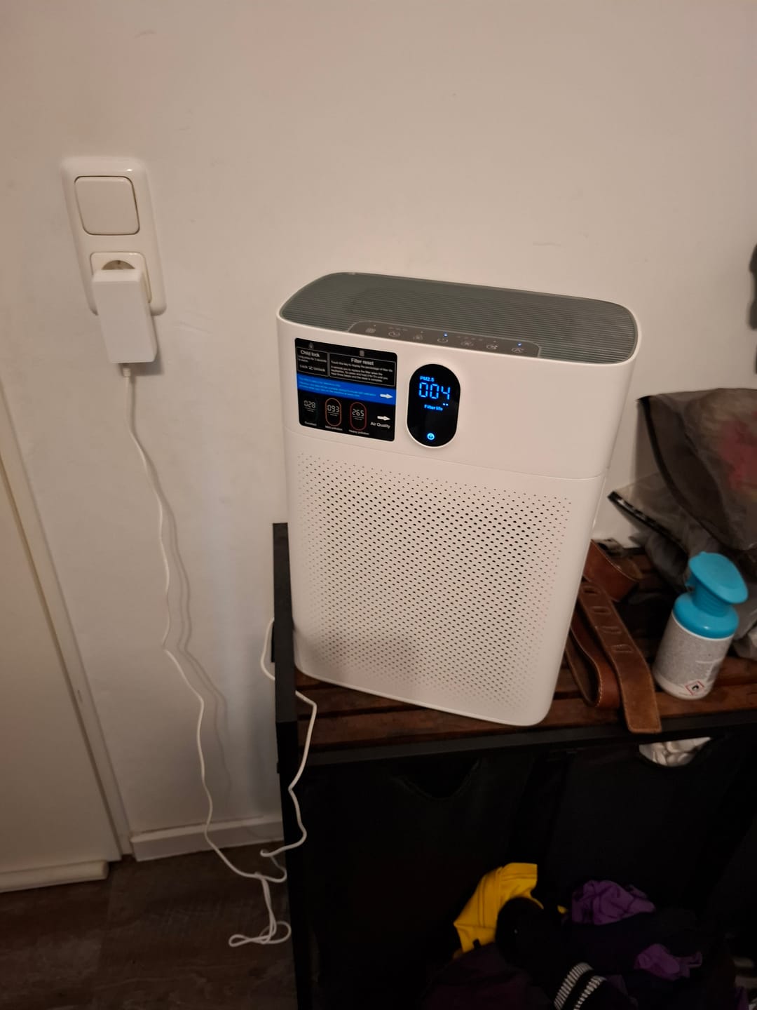 Customer photo review of Smart Luftreiniger V1 Pro – Leistungsstarke HEPA-Filterung mit PM2.5-Sensor, App- und Sprachsteuerung für saubere Raumluft