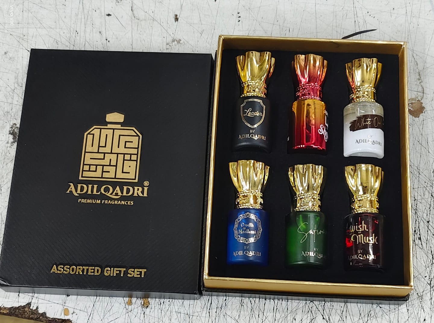 Customer photo review of Assorted Luxury Attar Perfume Gift Set (6 × 5.5Ml)