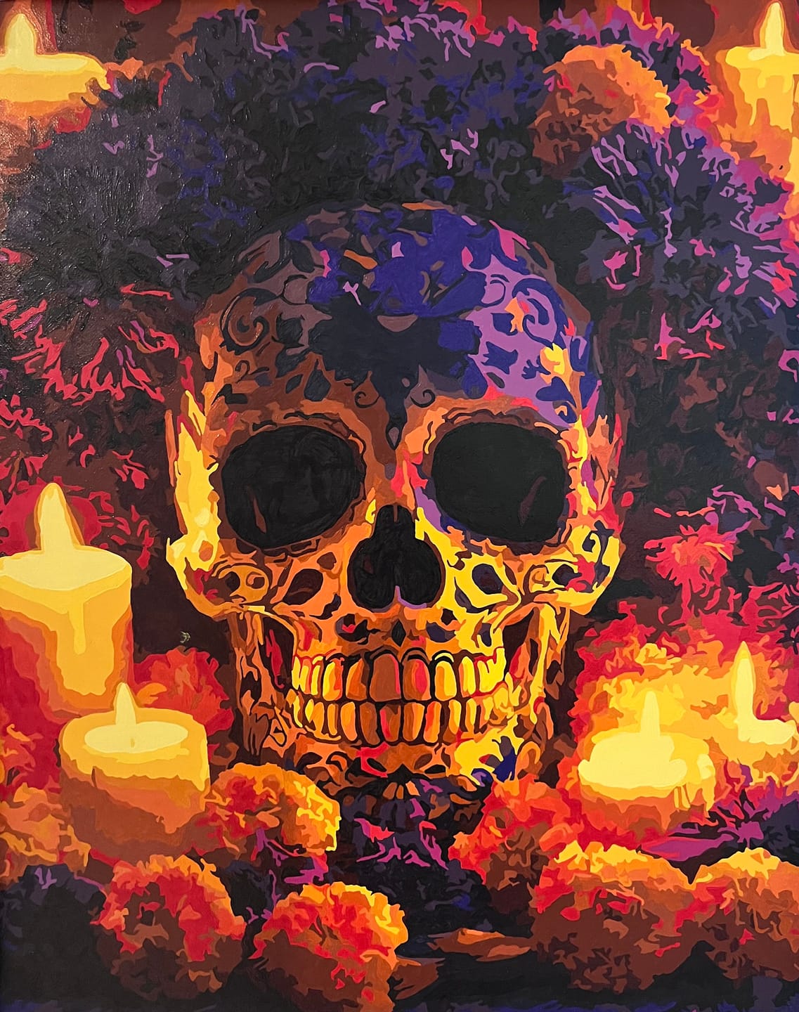 Customer photo review of Malen nach Zahlen - Día de los Muertos Tribut