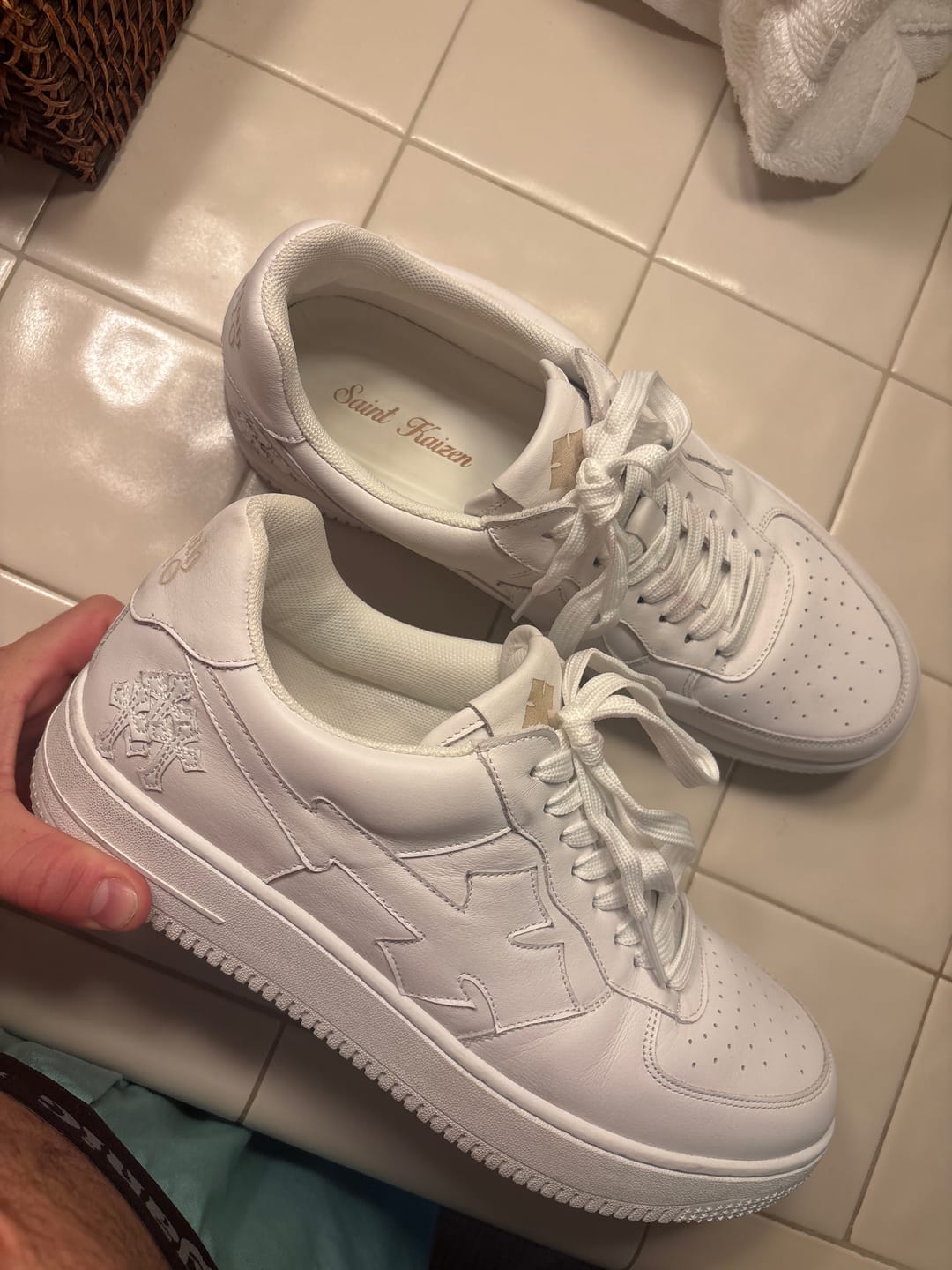 Customer photo review of Fear Not Sneakers