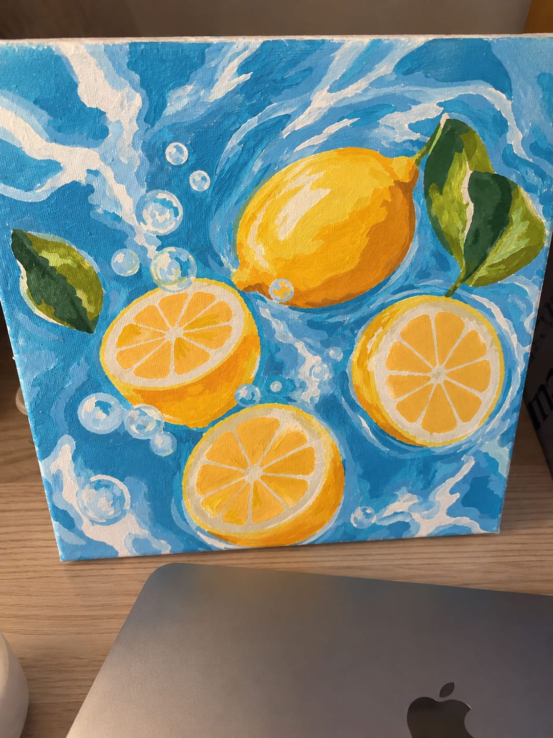 Customer photo review of Mini Peinture par Numéros 20x20cm avec cadre Brise de Citrus