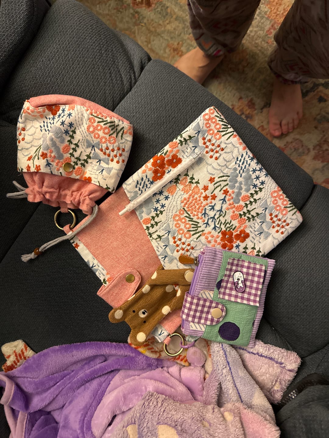 Customer photo review of Embroidered Book & Journal Sleeve with Pocket (Charms Sold Separately)