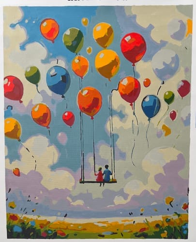 Customer photo review of Paintglee Malelerret forhåndstrykt