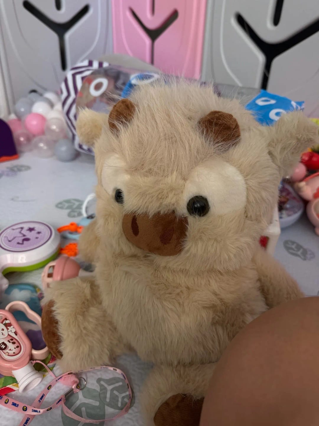 Customer photo review of MooDash BoopJoy – La vaquita de peluche que corre