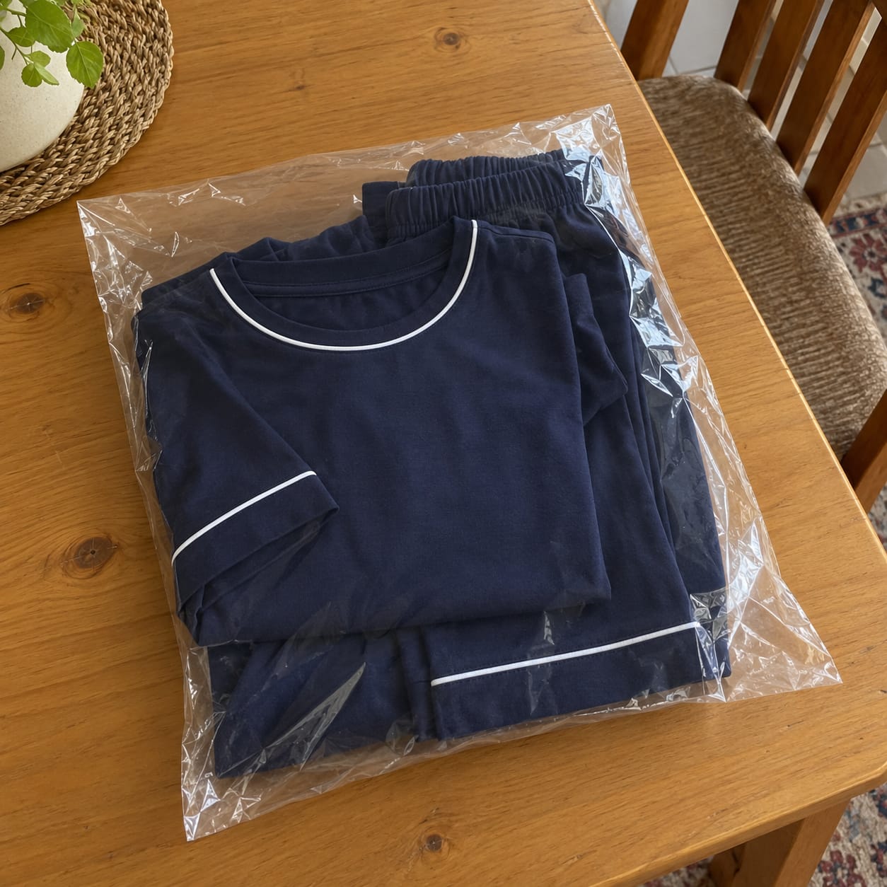 Customer photo review of Camisón Frescor – Azul grisáceo