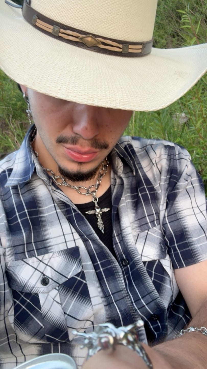 Customer photo review of CRUCIFIX CROSS EARRING