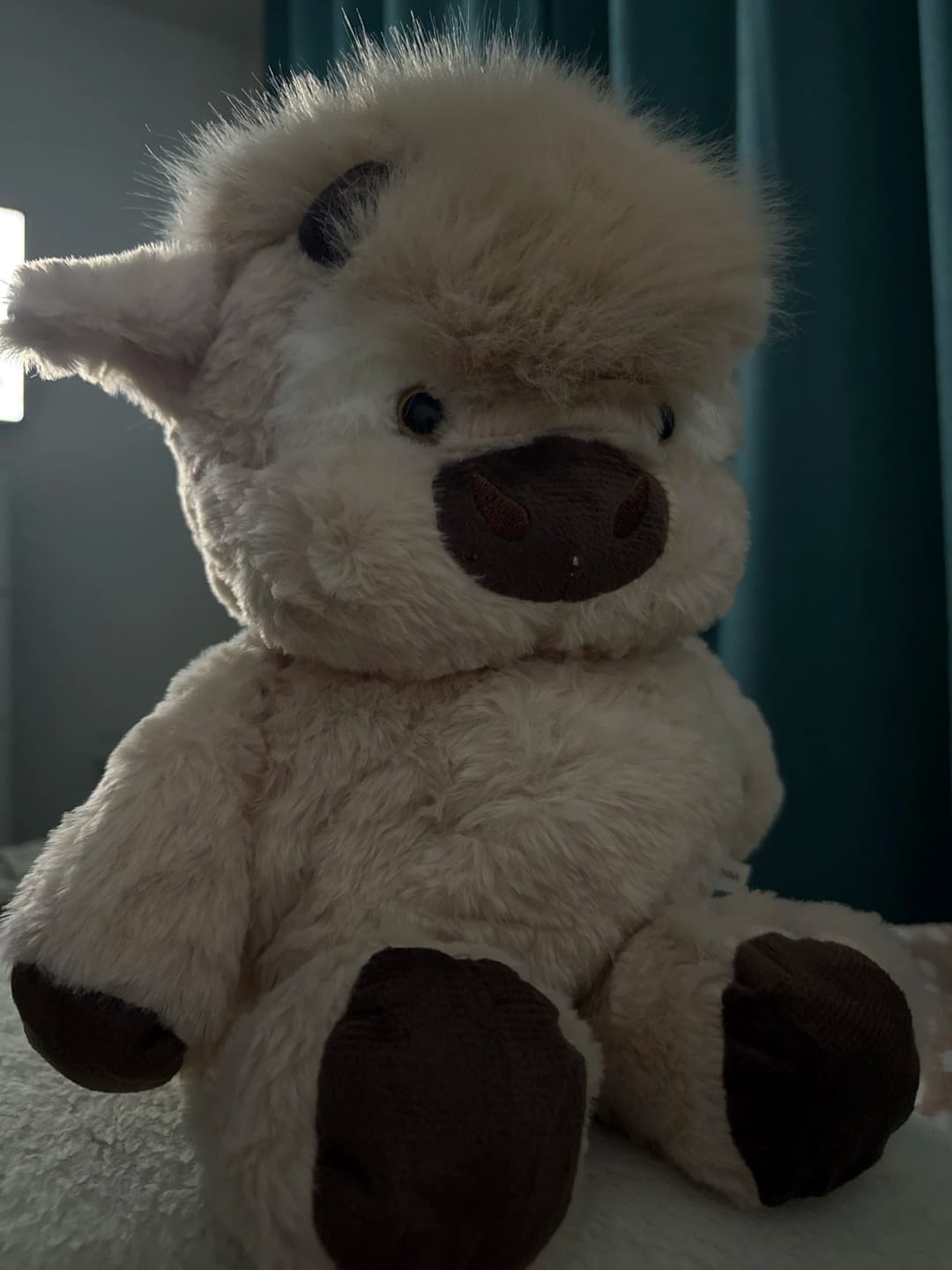 Customer photo review of MooDash BoopJoy – La vaquita de peluche que corre