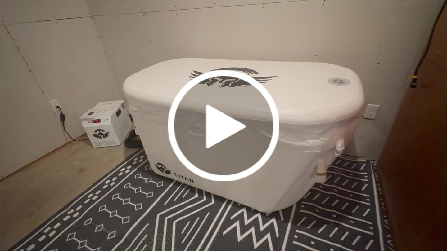 Customer video review of Arctic Triumph Cold Plunge Tub + Chiller Bundle