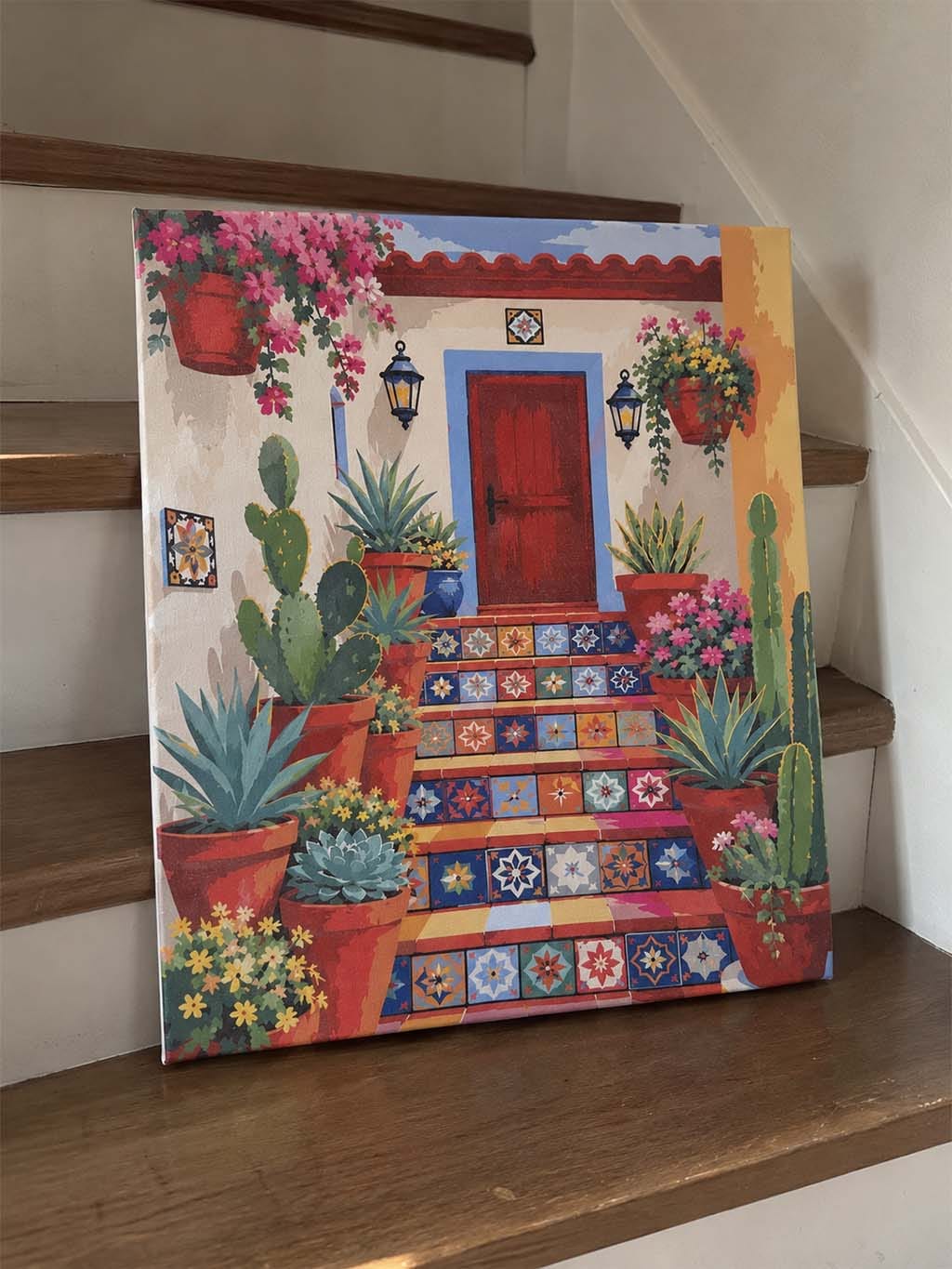 Customer photo review of Escaliers aux marches colorées