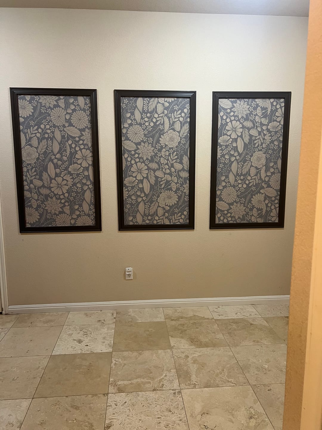 Customer photo review of Jessamine - Botanical Blue Floral Plants Wallpaper