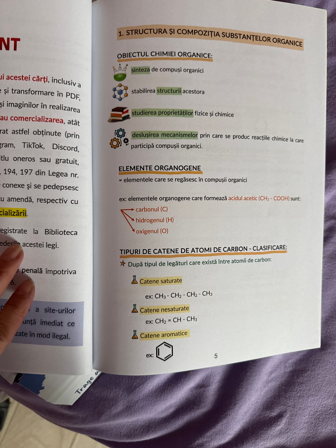 Customer photo review of Carte Chimie Organică Bacalaureat Bacademia