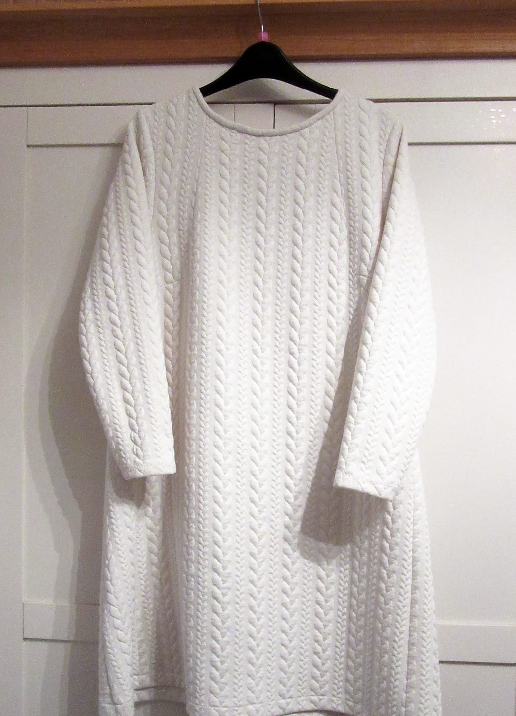 Customer photo review of Cable Knit Jersey Fabric