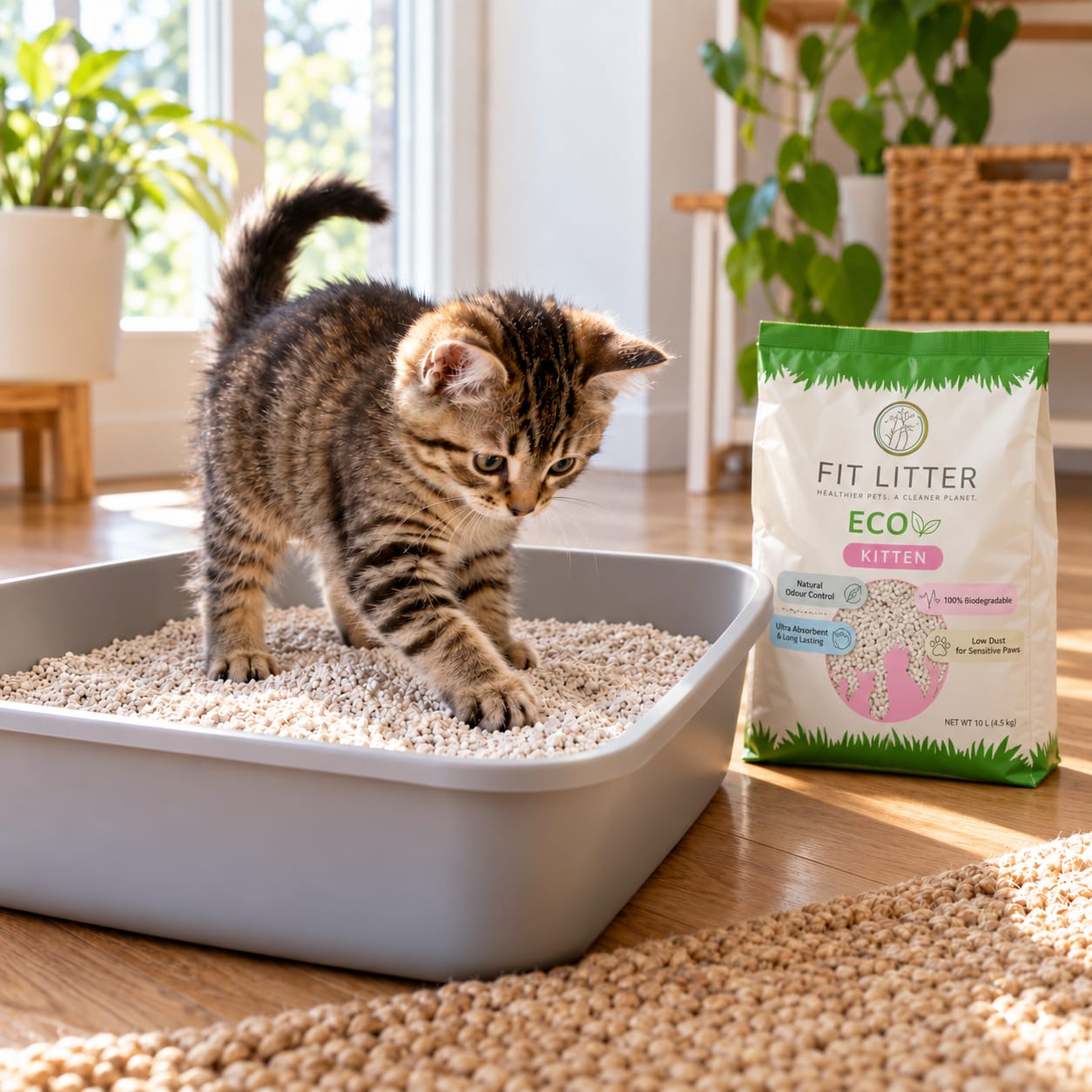 Customer photo review of Fit Litter ECO: Kitten 2.5kg Retail Bag
