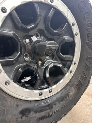 Customer photo review of SprayOnyx Rear Camera Sprayer — Ford Bronco