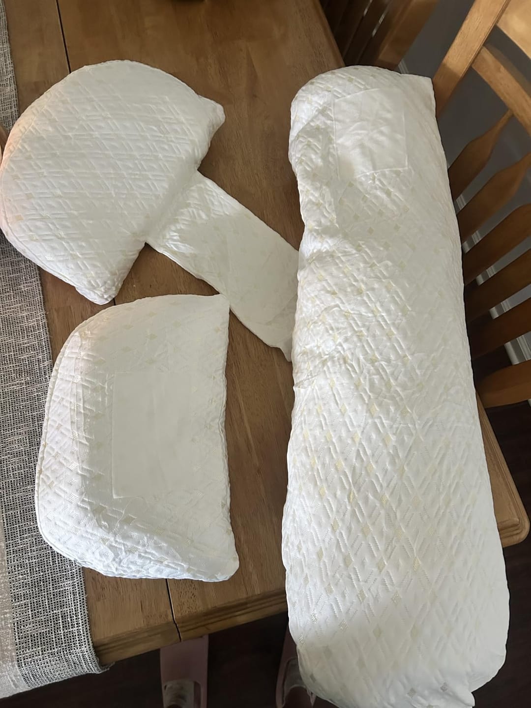 Customer photo review of Pregnancy Pillow - Full Body Maternity Support for Back & Hips