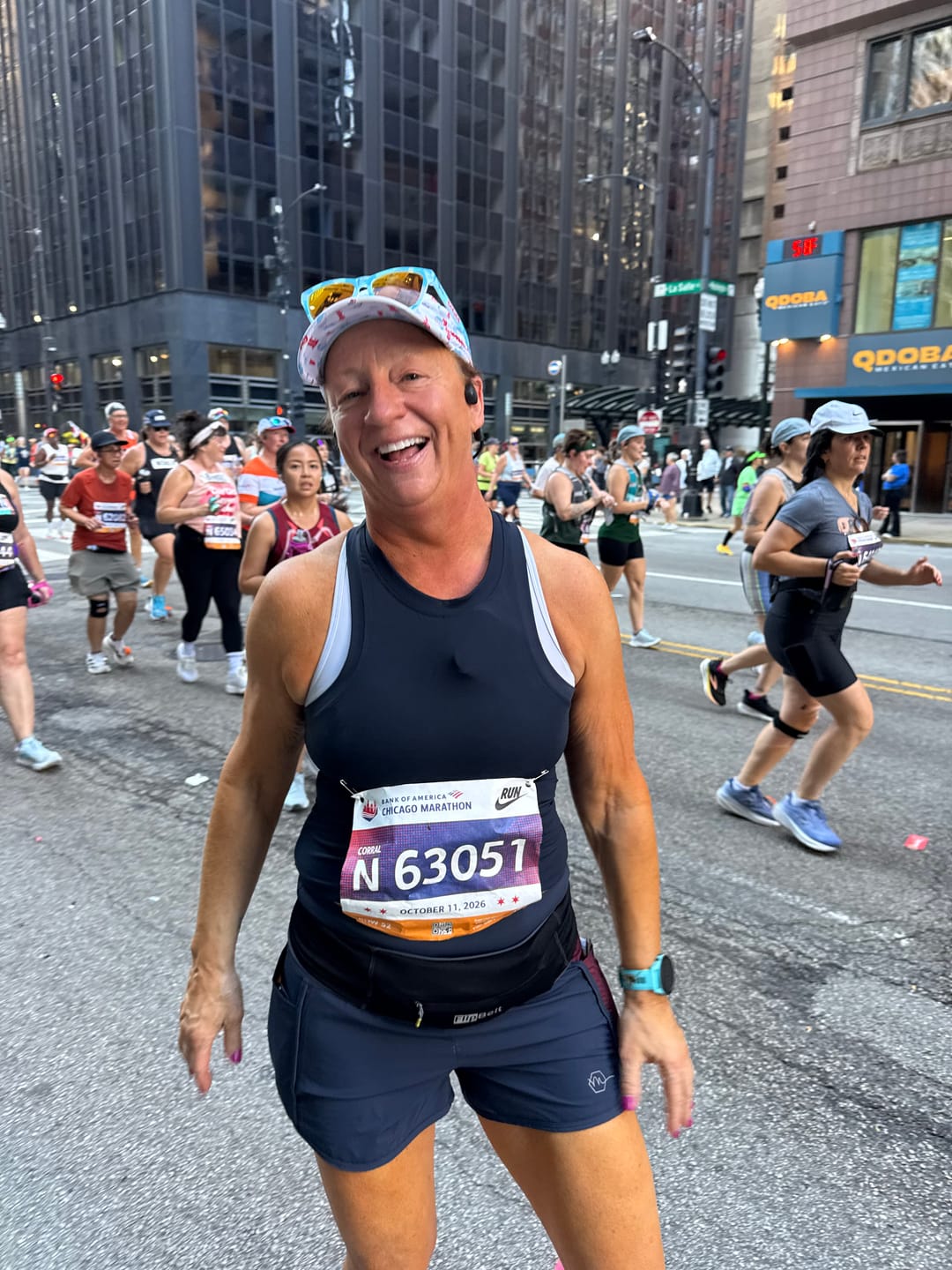 Customer photo review of Renew 2.0 Tank Top - Harbor Navy | MT LUXE