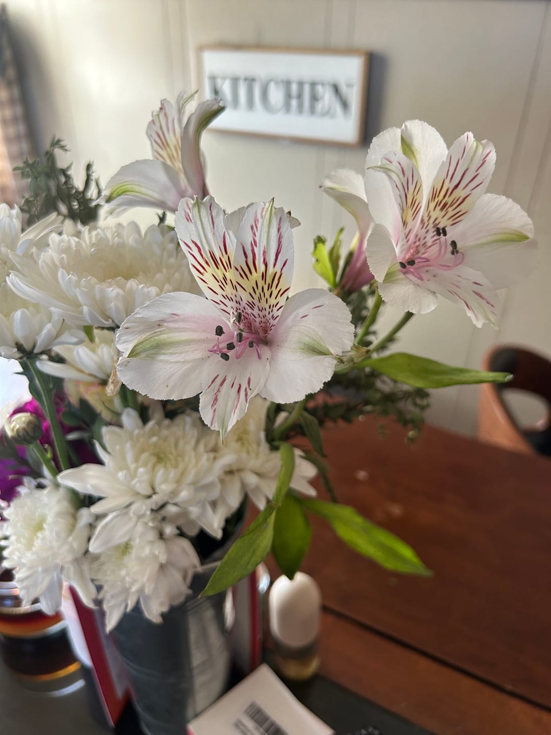 Customer photo review of White  Alstroemerias