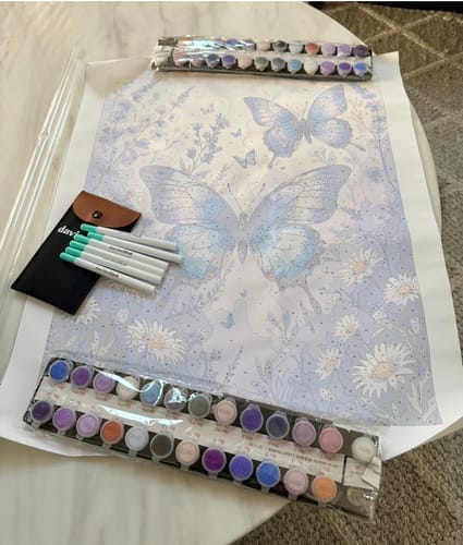 Customer photo review of Paintglee Malelerret forhåndstrykt