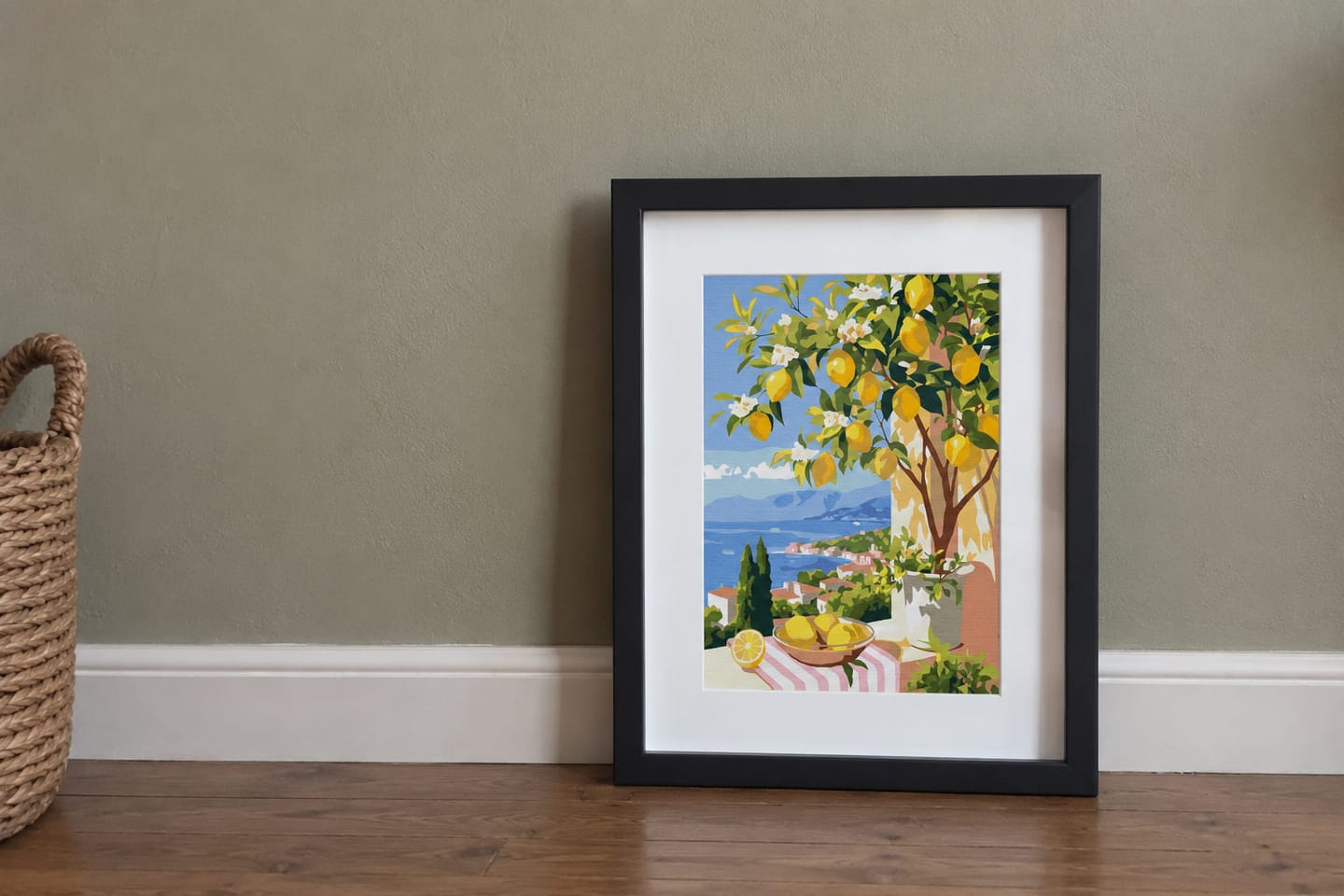 Customer photo review of Coffret Peinture par numéros - Citrons d'Été
