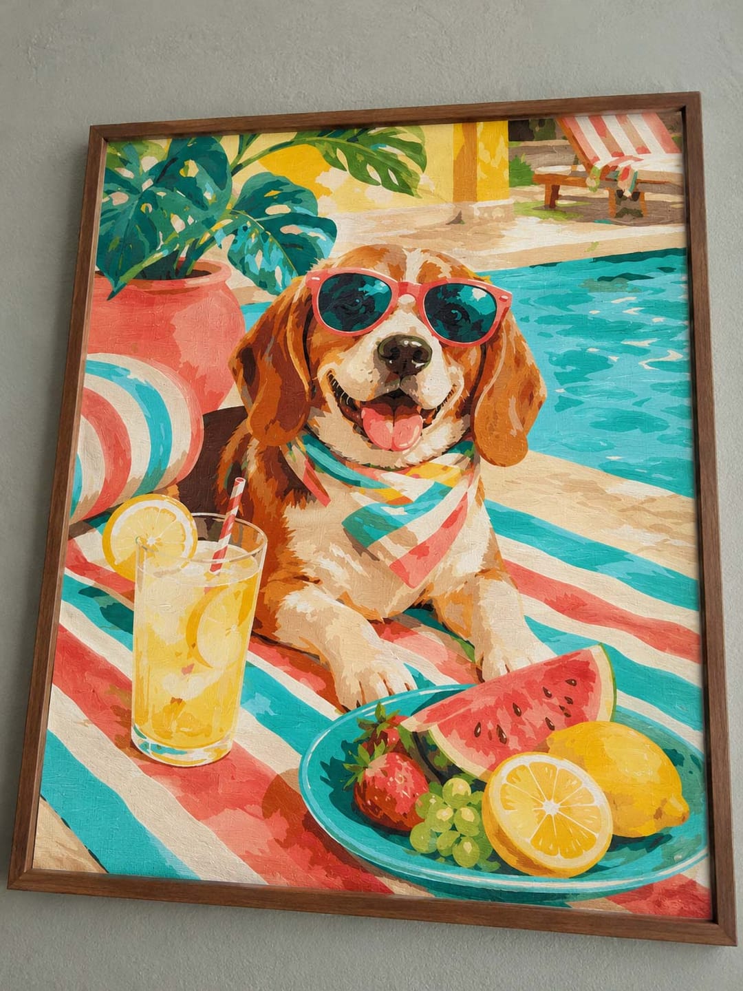 Customer photo review of Chien au bord de la Piscine