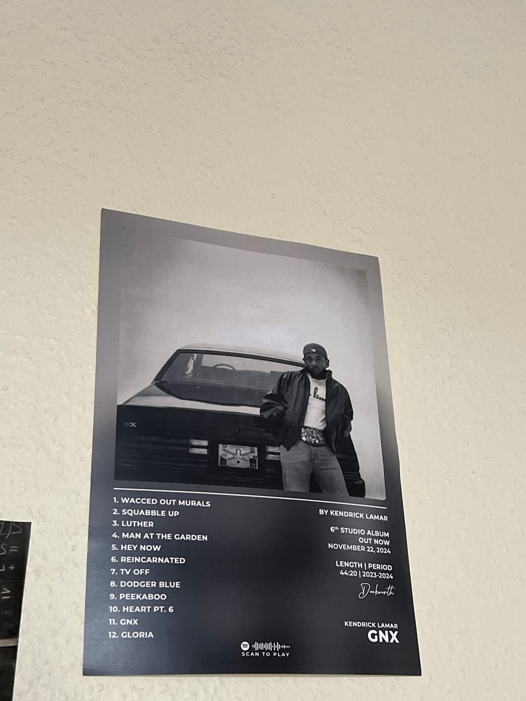 Customer photo review of GNX Kendrick Lamar Poster