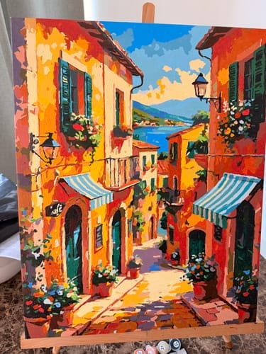 Customer photo review of Paintglee Malelerret forhåndstrykt
