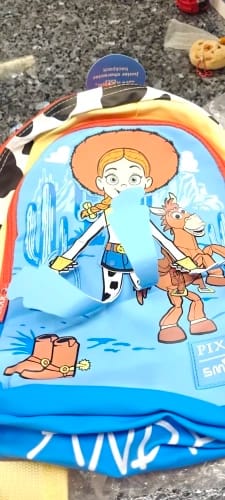 Customer photo review of Australian Toy New Backpack Series Student Stationery Large Capacity Storage Pencil Case Transparent Lunch Box Anime Gifts