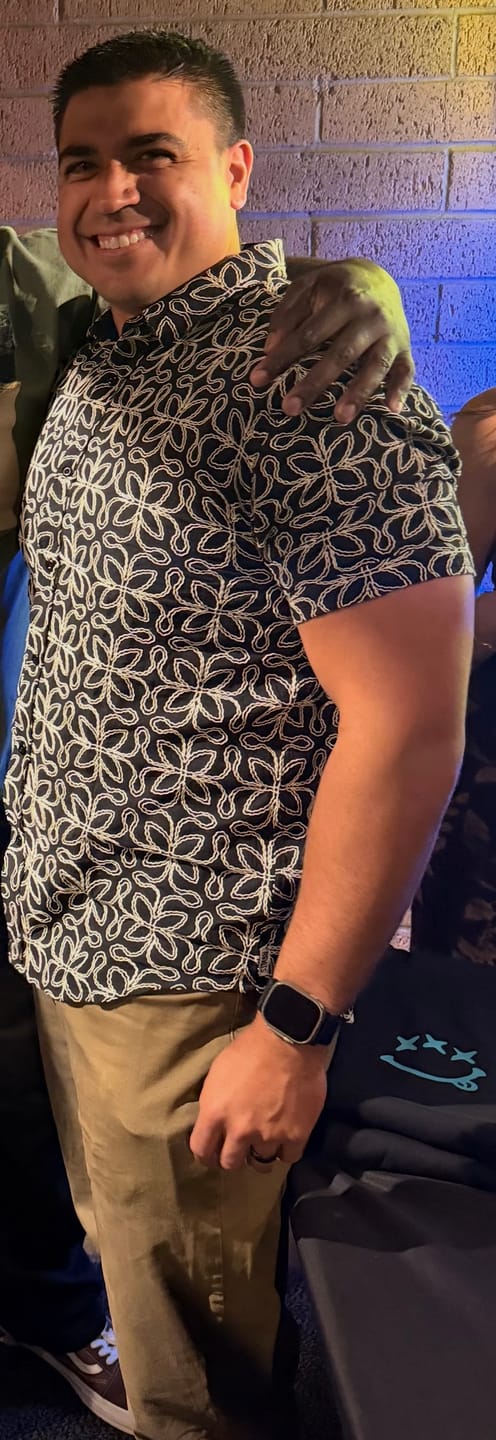 Customer photo review of RSVLTS Lab X71 Drop 001: Black – Embroidered Bamboo Short Sleeve Shirt