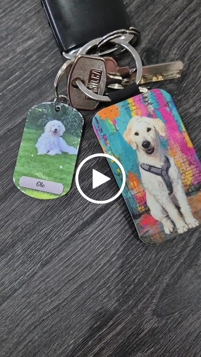Customer video review of Personalisierter Schlüsselanhänger - Streetart