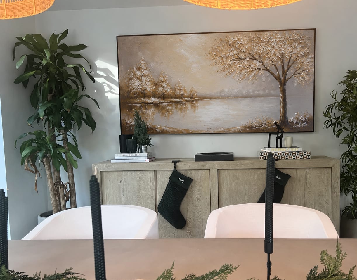 Customer photo review of Quiet Bloom-Lakeside Landscape Painting