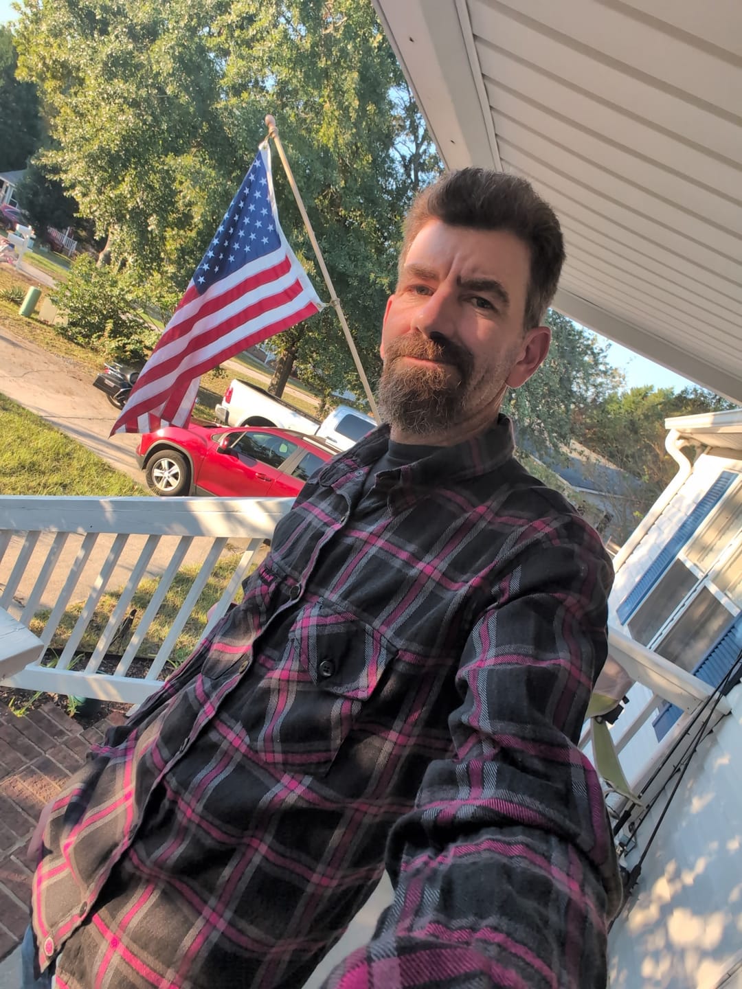 Customer photo review of 3' x 5' American Flag Set