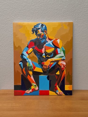 Customer photo review of Paintglee Malelerret forhåndstrykt