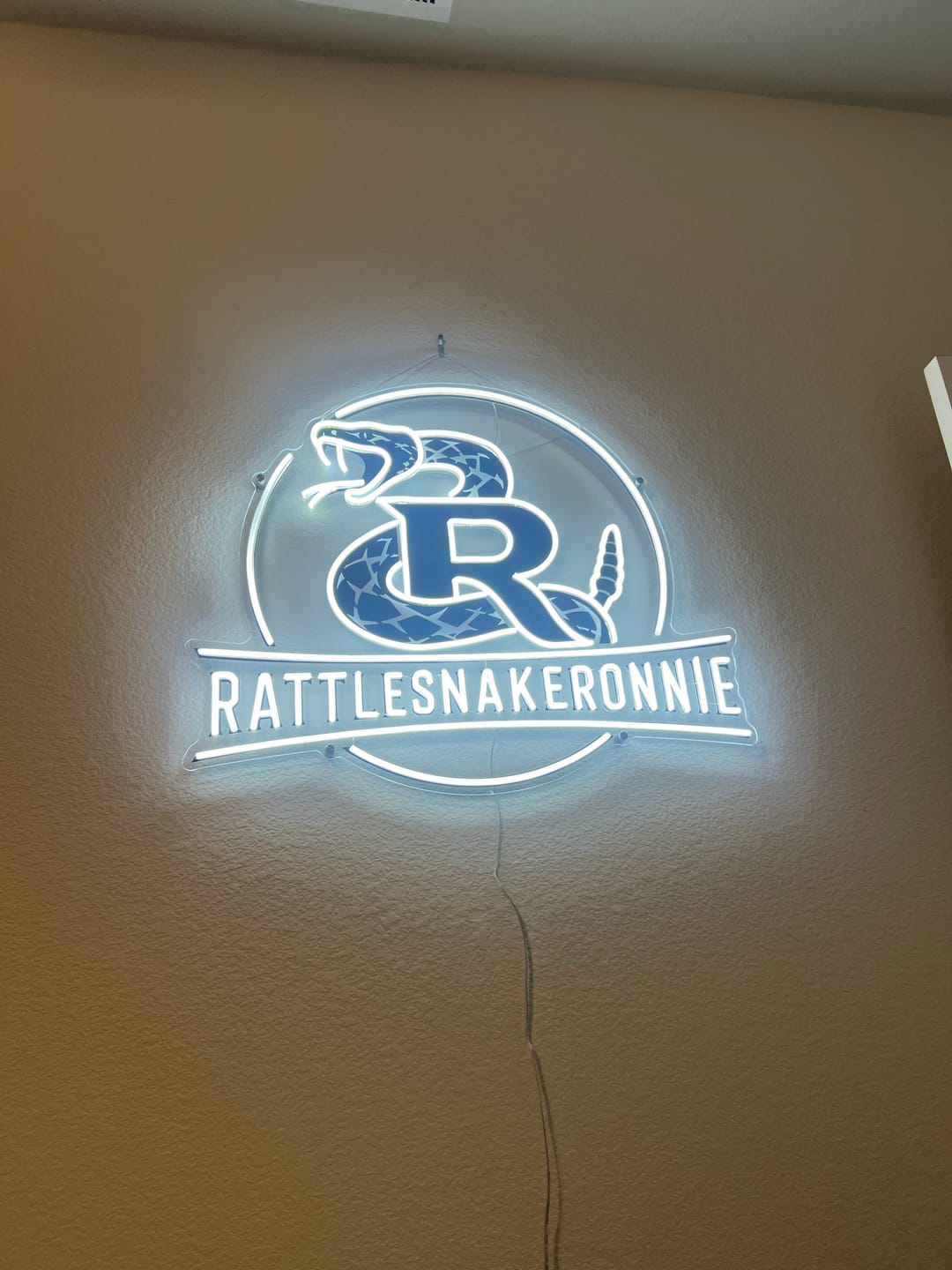 Customer photo review of RattlesnakeRonnie | LED Neon Sign