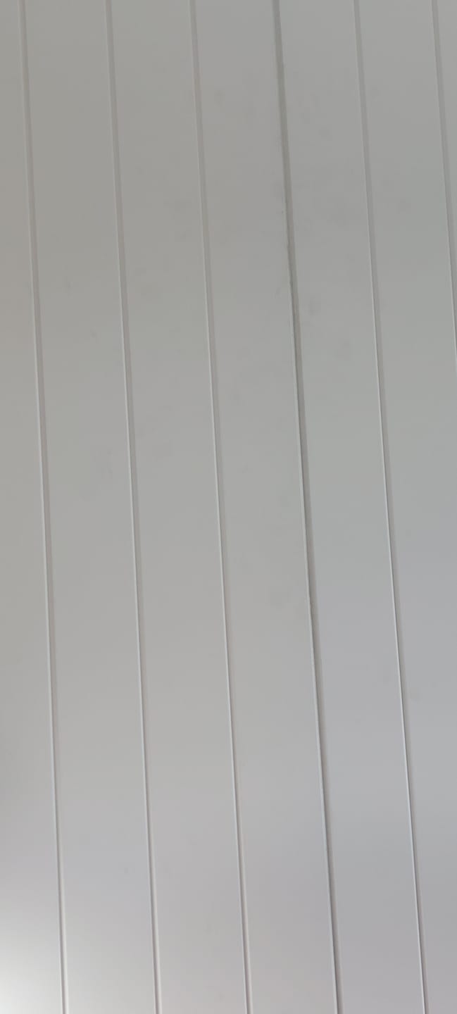 Customer photo review of Legacy V-Groove Tongue & Groove Paintable MDF Panel