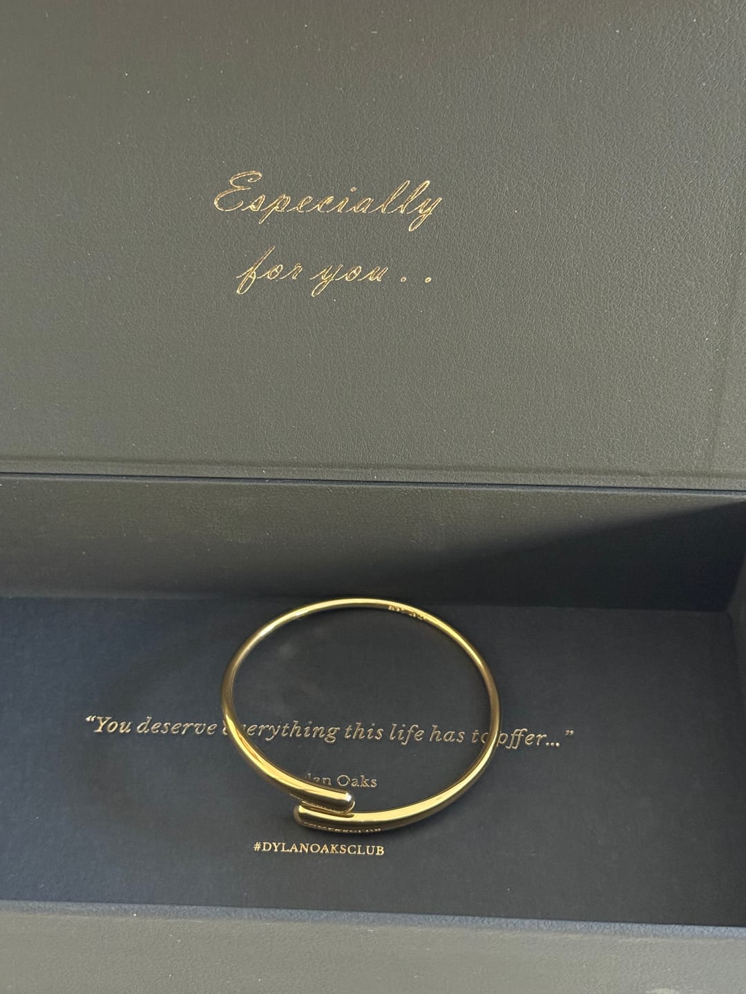 Customer photo review of Dome Cuff Bracelet Gold