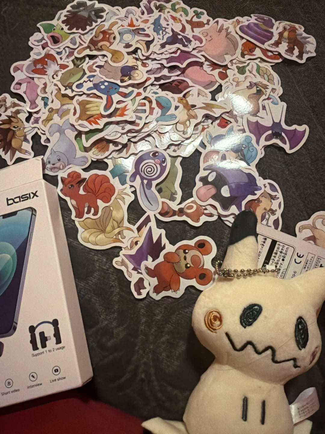 Customer photo review of Mimikyu Eevee Plush Keychain Pocket Monster Cos Eeveelution Snorlax Doll Anime Pendant For Fan Collectible Sylveon Present Decor