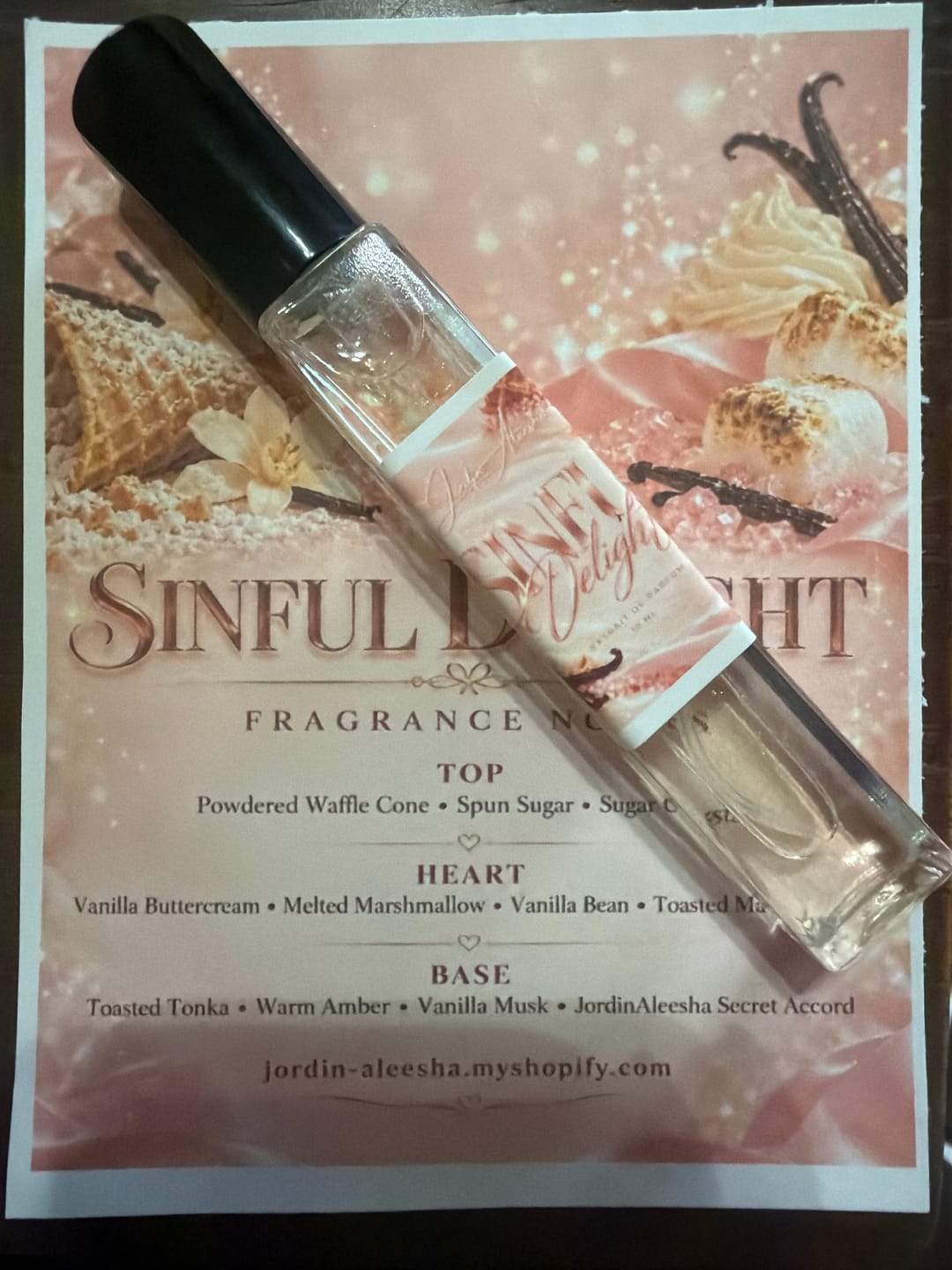 Customer photo review of SINFUL DELIGHT EXTRAIT DE PARFUM *LIMITED EDITION *