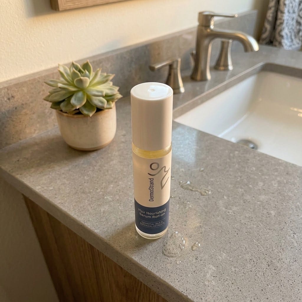 Customer photo review of DermoStrand Hair Growth Roll on Serum