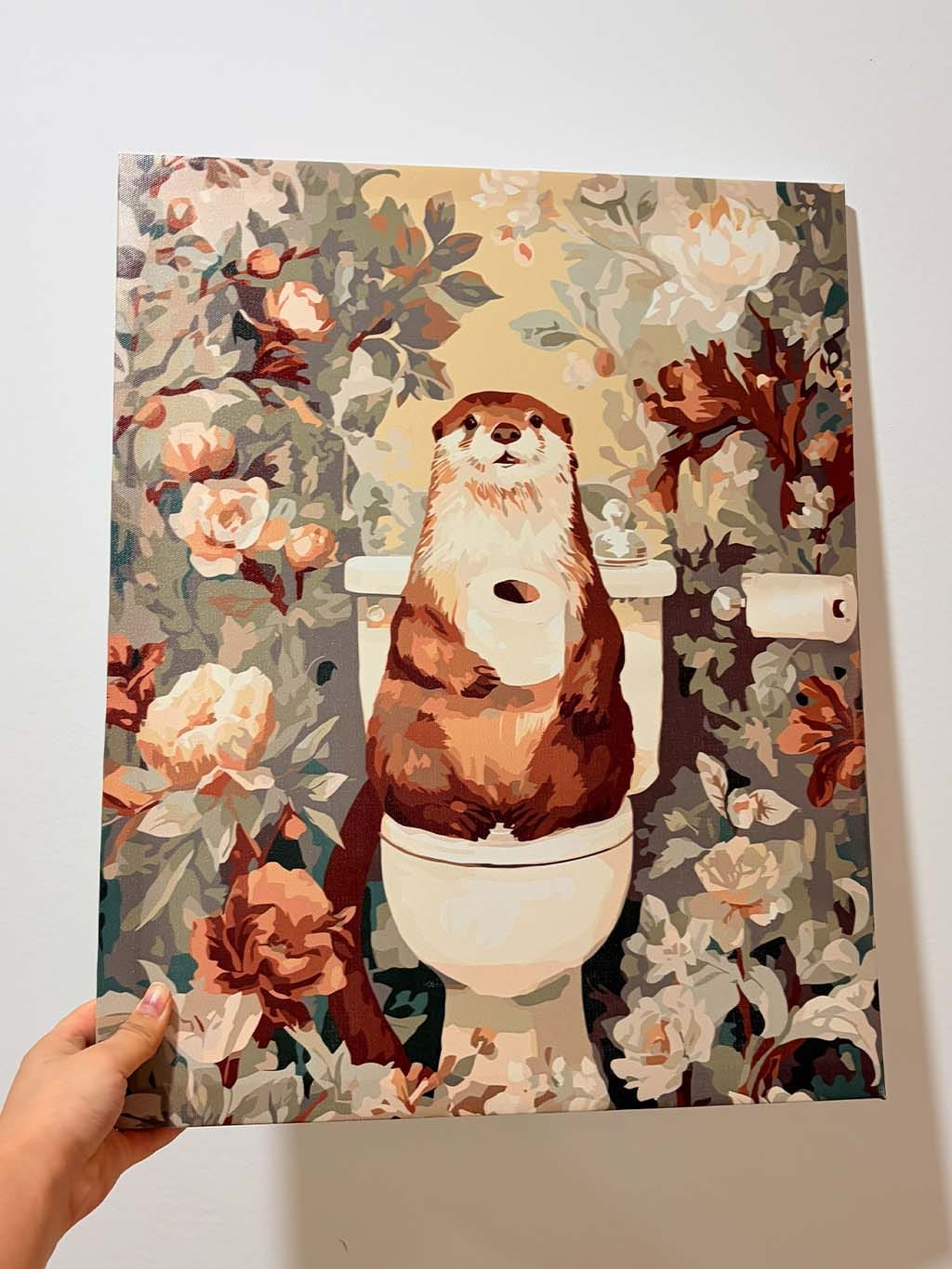 Customer photo review of Loutre sur un trône floral
